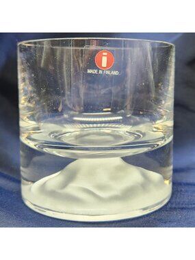 Iittala Himalaya Small Rocks/Whiskey Tasting Glass Frosted Base Finland